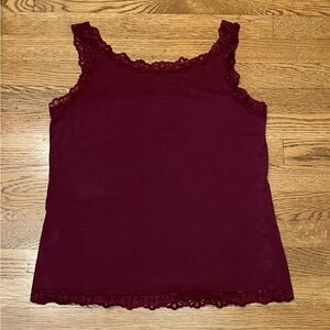 Christopher & Banks Burgundy Cami